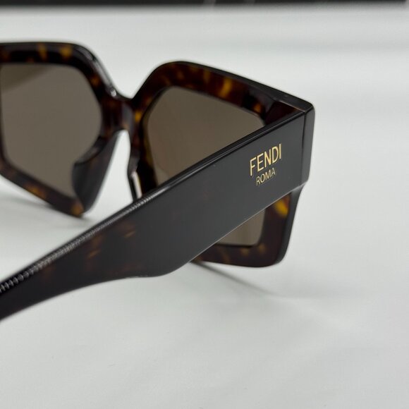 NEW FENDI FE40162F 52E HAVANA SUNGLASSES WOMEN FENDI main image 6